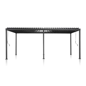 80S Steel Frame Pergola with Adjustable Louvered Roof